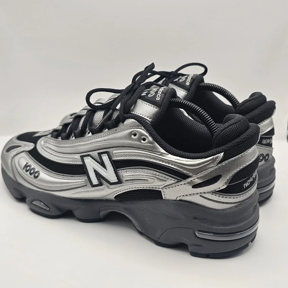 New Balance 1000 Mens Size 10D  Grey Day 2025 Silver/Black Sneaker M1000EGR
